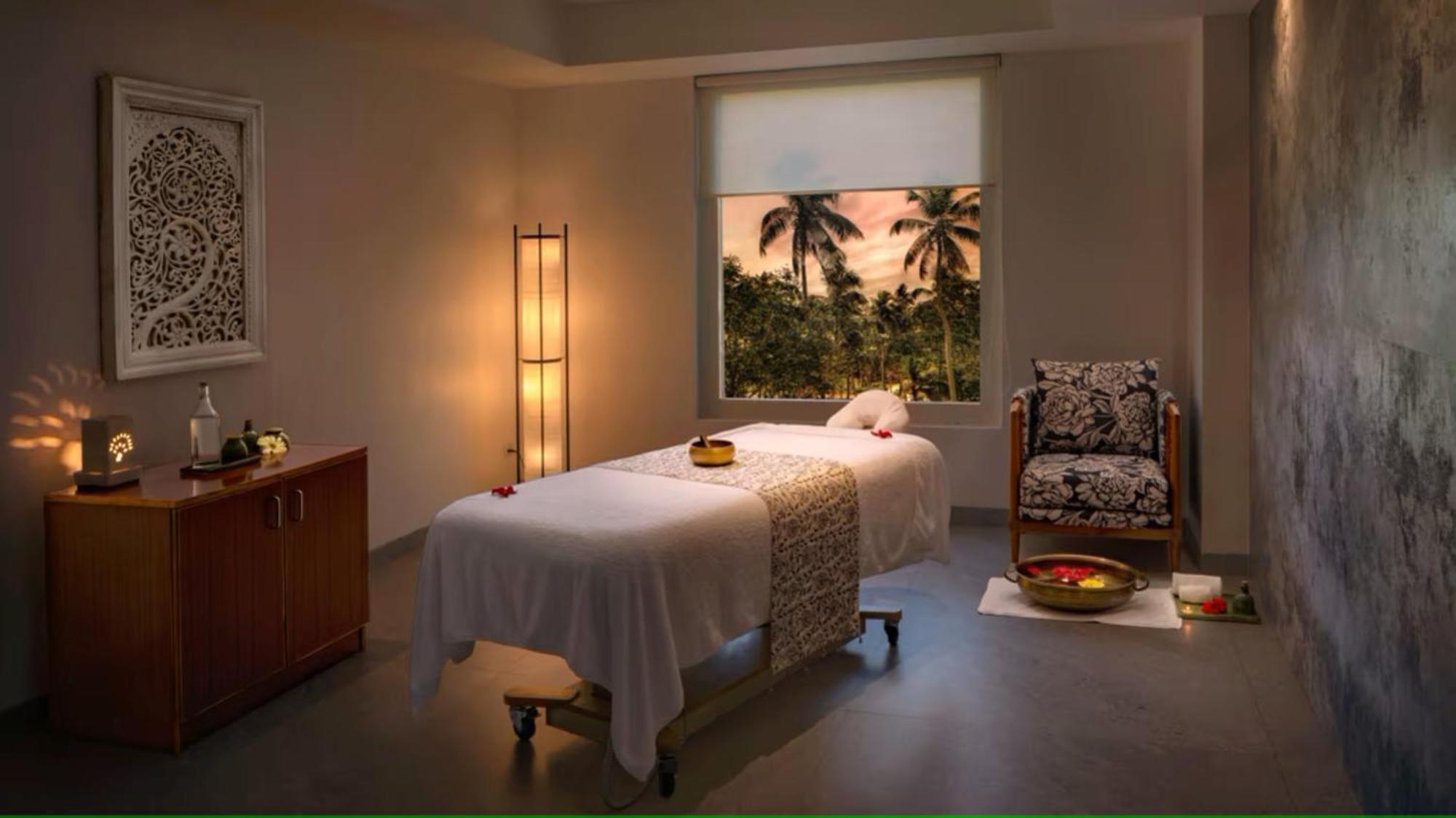 O By Tamara, Trivandrum 트리반드룸 외부 사진 A treatment room at the spa